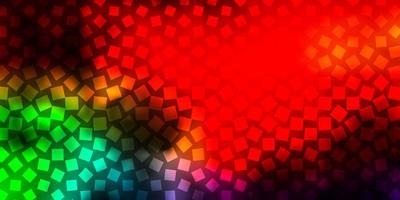 Dark Multicolor vector background with rectangles. Colorful illustration with gradient rectangles and squares. Design for your business promotion.