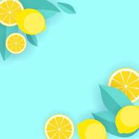 Abstract Lemon Pattern Background Vector Illustration