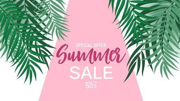 Abstract Summer Sale Background. Vector Illustration