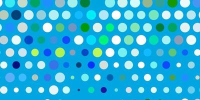 Light blue, green vector layout with circle shapes.