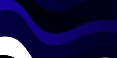 Dark BLUE vector pattern with lines. Abstract illustration with gradient bows. Pattern for websites, landing pages.
