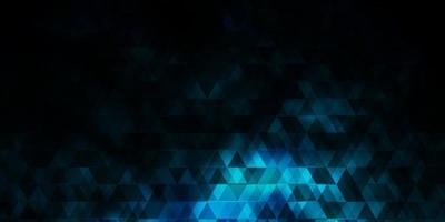 Dark BLUE vector template with lines, triangles.