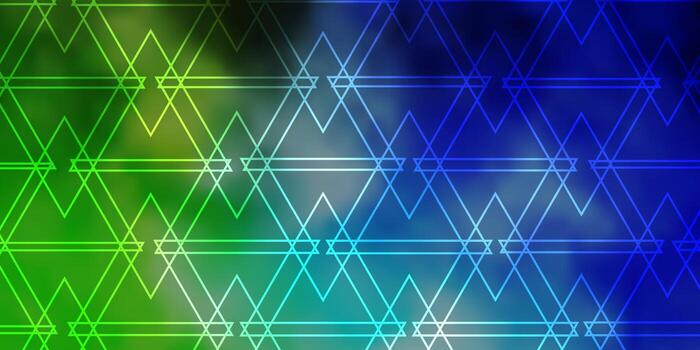 Light Blue, Green vector template with crystals, triangles. Glitter abstract illustration with triangular shapes. Design for your promotions.