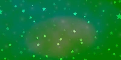 Light Green vector background with colorful stars. Colorful illustration in abstract style with gradient stars. Design for your business promotion.