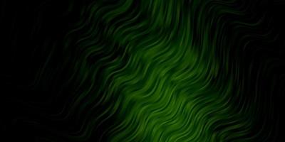 Dark Green vector pattern with curved lines. Colorful illustration with curved lines. Pattern for websites, landing pages.