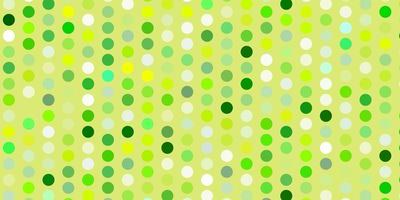 Light green, yellow vector texture with disks.