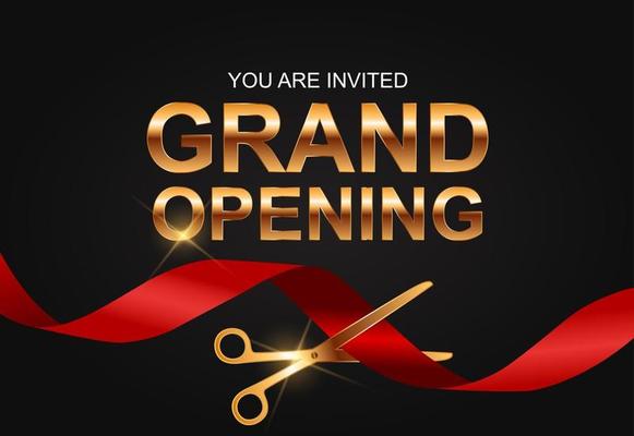 Free grand opening - Vector Art