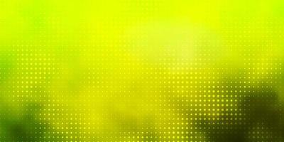 textura de vector verde claro, amarillo con discos. diseño decorativo abstracto en estilo degradado con burbujas. patrón para sitios web.