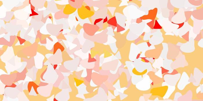 Light red vector background with random forms.