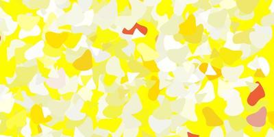 Light yellow vector texture with memphis shapes.