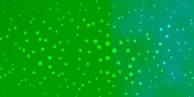 Dark Green vector texture with beautiful stars. Blur decorative design in simple style with stars. Design for your business promotion.