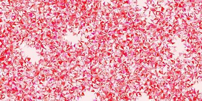 Light red vector beautiful snowflakes backdrop with flowers.