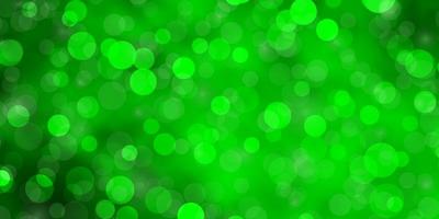 Light Green vector layout with circles. Colorful illustration with gradient dots in nature style. New template for your brand book.