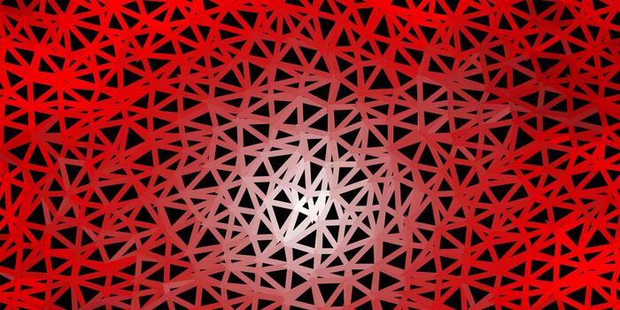 patrón de mosaico de triángulo vector rojo claro.