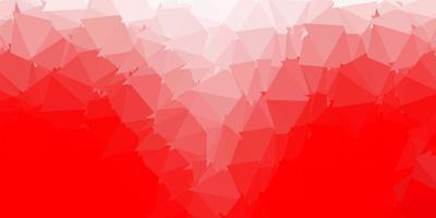 Light red vector abstract triangle background.