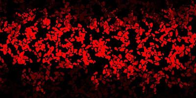 Dark red vector background with random forms.