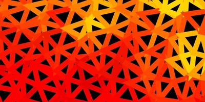 Dark yellow vector poly triangle layout.