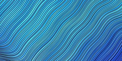 Light BLUE vector pattern with curves. Colorful illustration with curved lines. Pattern for busines booklets, leaflets