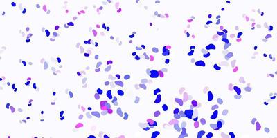 Light pink, blue vector template with abstract forms.