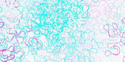 Light pink, blue vector backdrop with bent lines.