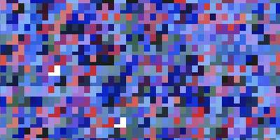Telón de fondo de vector azul claro, rojo con rectángulos. Ilustración de degradado abstracto con rectángulos de colores. patrón para comerciales, anuncios.