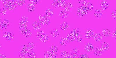 Light purple, pink vector natural layout with flowers.