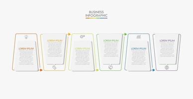 Business data visualization timeline infographic icons designed for abstract background template vector