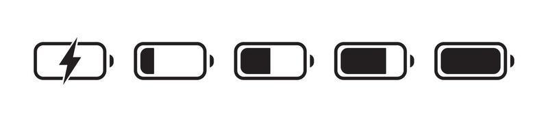 Phone battery icon vector
