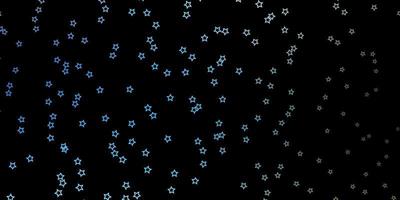 textura de vector azul oscuro, verde con hermosas estrellas. Ilustración abstracta geométrica moderna con estrellas. tema para teléfonos celulares.