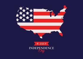 Usa 4th july happy independence day background vector