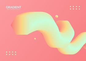 Abstract Gradient background with fluid shape vector