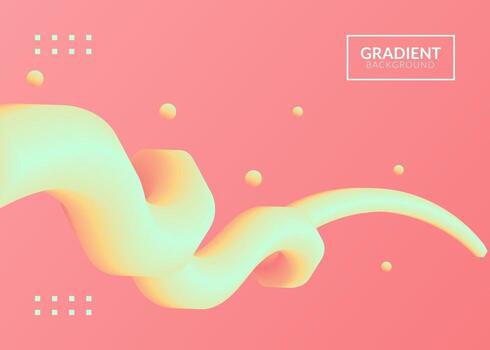 Abstract Gradient background with fluid shape vector