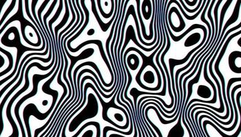 Distorted black ink stripes optical illusion background