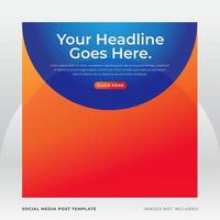 banner for social media post template vector