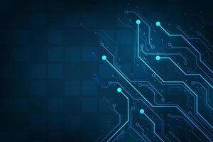 Design in the concept of electronic circuit boards. vector