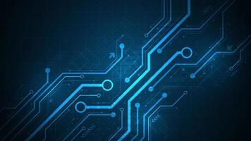 Design in the concept of electronic circuit boards. vector