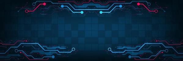 Design in the concept of electronic circuit boards. vector