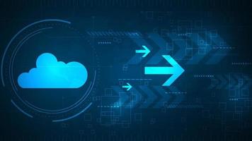 Fast cloud downloads reduce work time. vector