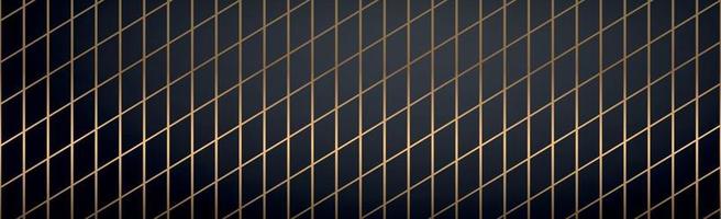 Abstract golden lines on a black background - Vector