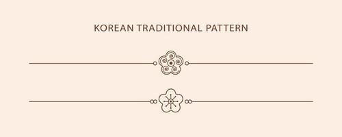 Korean traditional line pattern