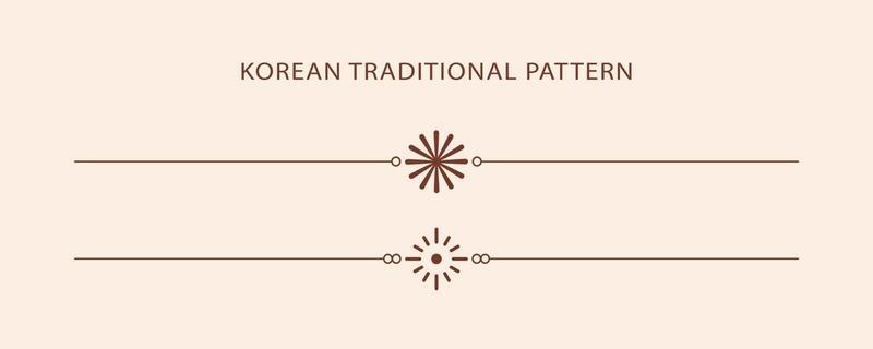 Korean traditional line pattern