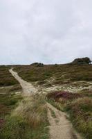 Path in the mountain horizon view, Bilbao Spain photo