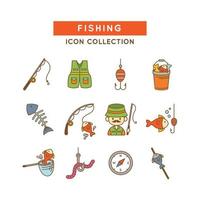 Set of Fishing Icons vector