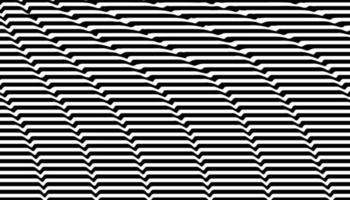 Black and white optical illusion background vector
