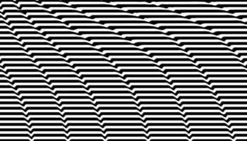 Black and white optical illusion background vector