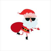 Santa Claus Character Merry Christmas Vector Template Design Illustration