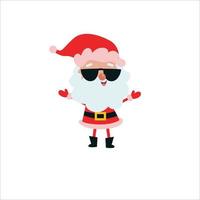 Santa Claus Character Merry Christmas Vector Template Design Illustration