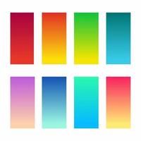 Trendy Beautiful Gradient Color Palettes vector