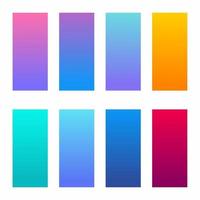 Trendy Beautiful Gradient Color Palettes vector