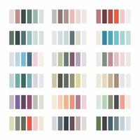 Trendy Beautiful Gradient Color Palettes vector